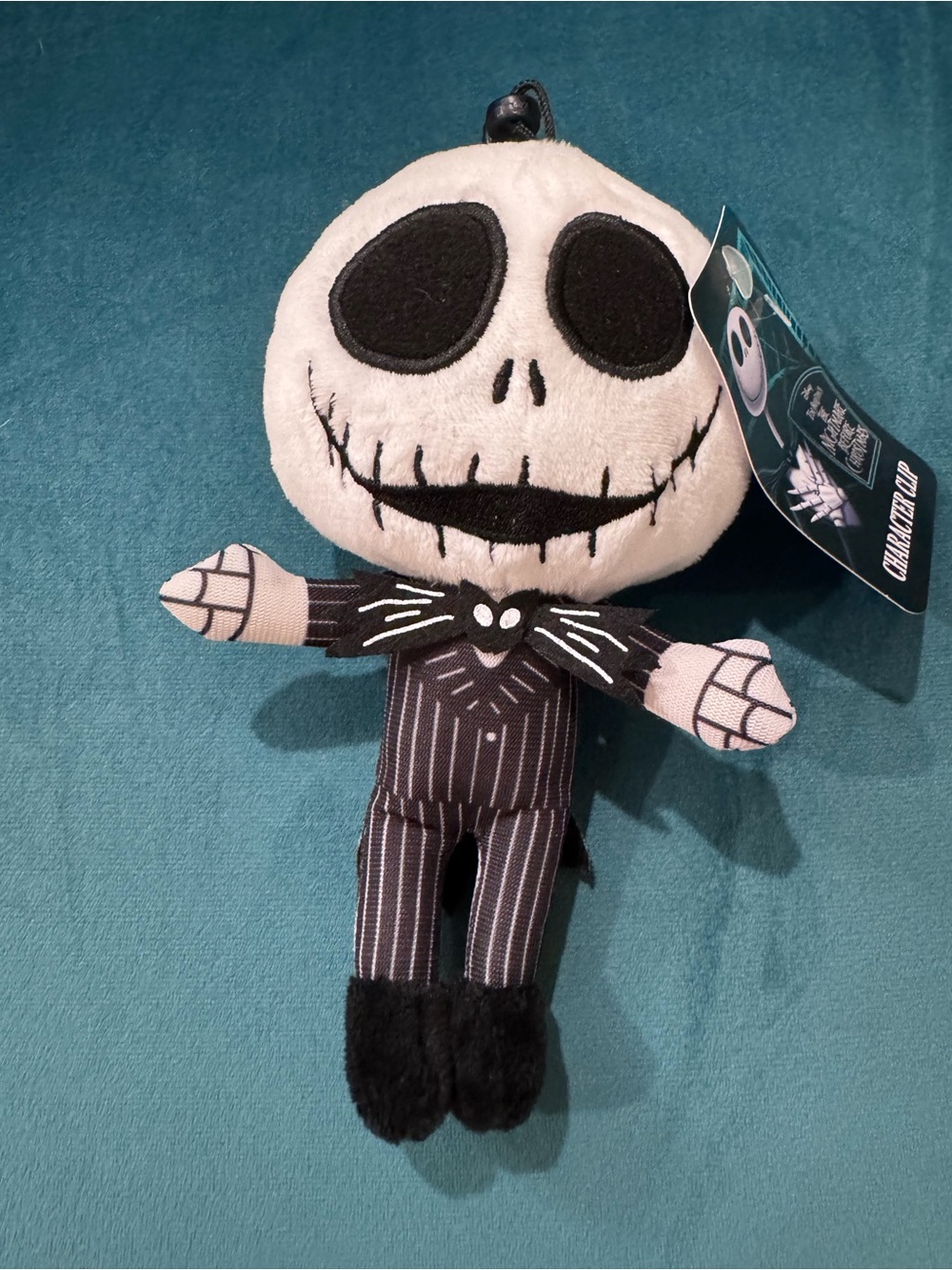 Jack Skellington Plush Costume Doll keychain - Black & White
